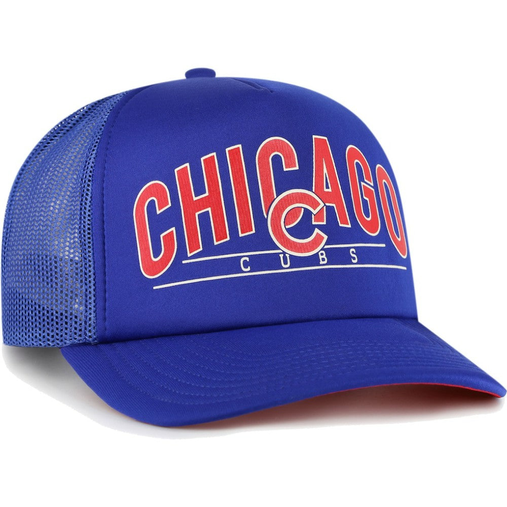 Chicago Cubs Backhaul Foam Trucker Snapback Hat - Royal | 47 brand