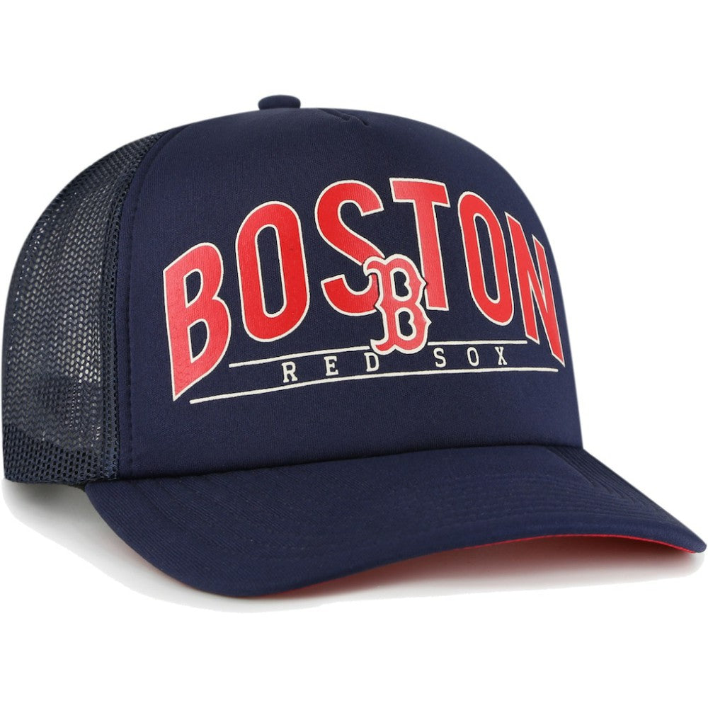 Boston Red Sox Backhaul Foam Trucker Snapback Hat - Navy | 47 brand