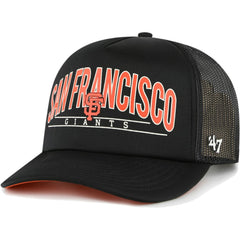 San Francisco Giants Backhaul Foam Trucker Snapback Hat - Black | 47 brand