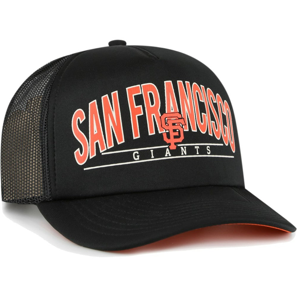 San Francisco Giants Backhaul Foam Trucker Snapback Hat - Black | 47 brand