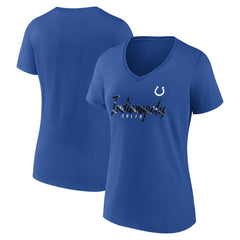 NFL Indianapolis Colts Women's Shine Time V-Neck T-Shirt