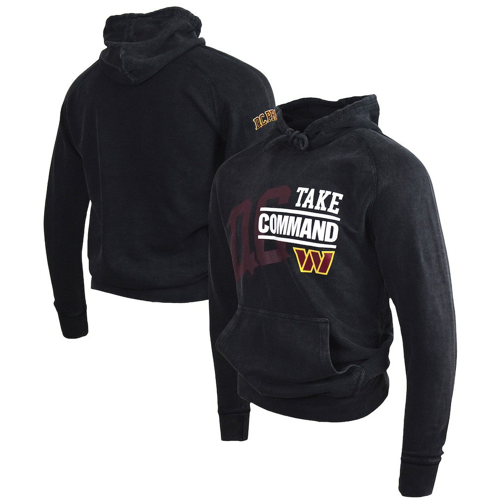 NFL Washington Commanders Take Command  DC PROPER Unisex Mineral Wash Vintage Pullover Hoodie
