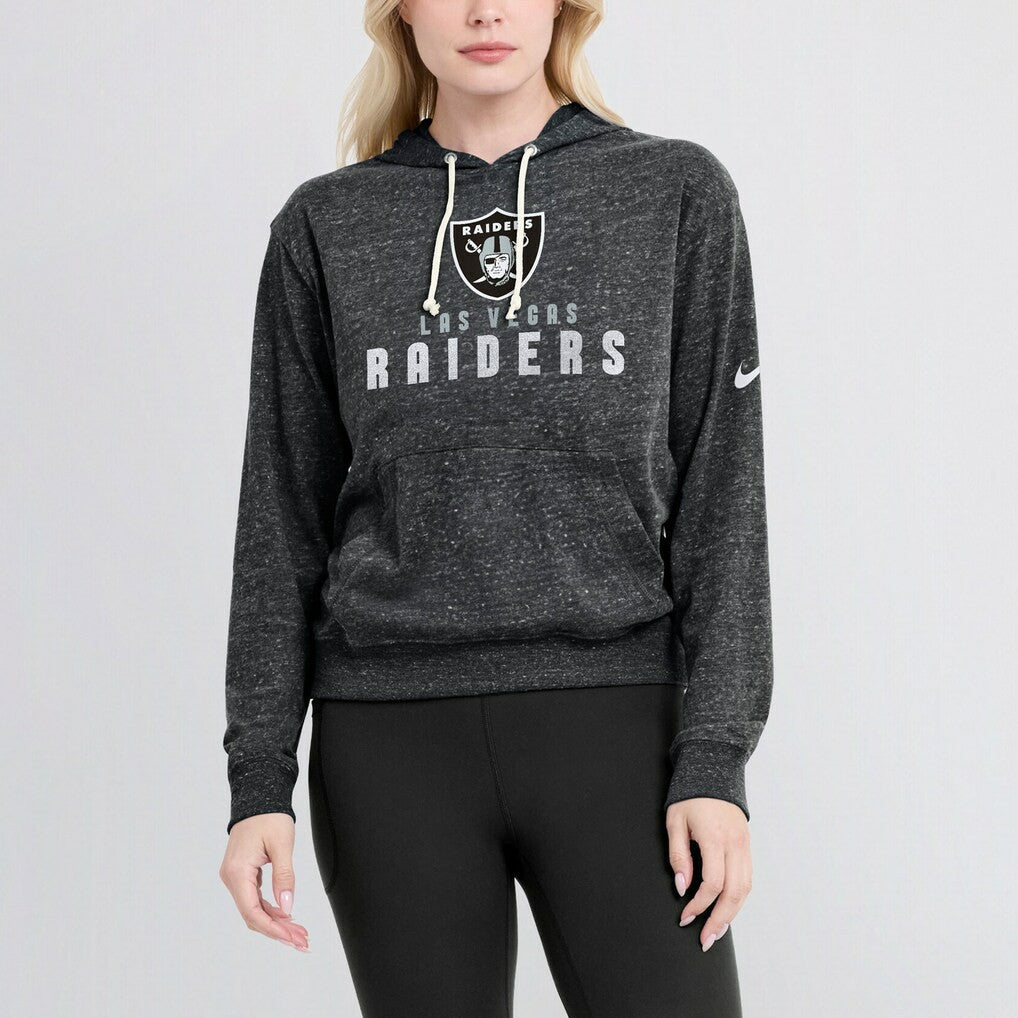 NFL Las Vegas Raiders Women's Gym Vintage Lightweight Pullover Hoodie
