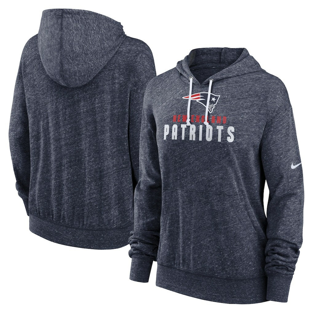 NFL New England Patriots Women's Plus Size Gym Vintage Pullover Hoodie