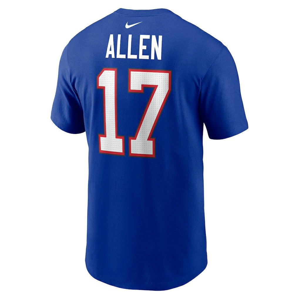 NFL Buffalo Bills Josh Allen  Player Name & Number T-Shirt