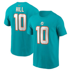 NFL Miami Dolphins Tyreek Hill  Player Name & Number T-Shirt