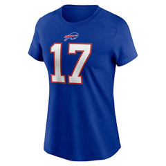 NFL Buffalo Bills Josh Allen  Women's Player Name & Number T-Shirt
