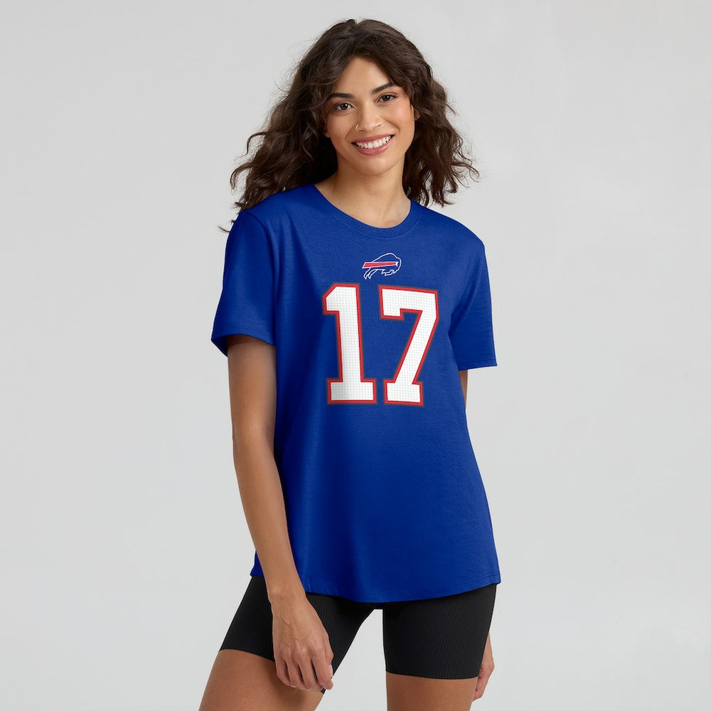 NFL Buffalo Bills Josh Allen  Women's Player Name & Number T-Shirt