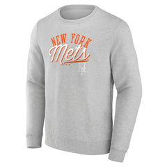 New York Mets Simplicity Pullover Sweatshirt - Heather Gray