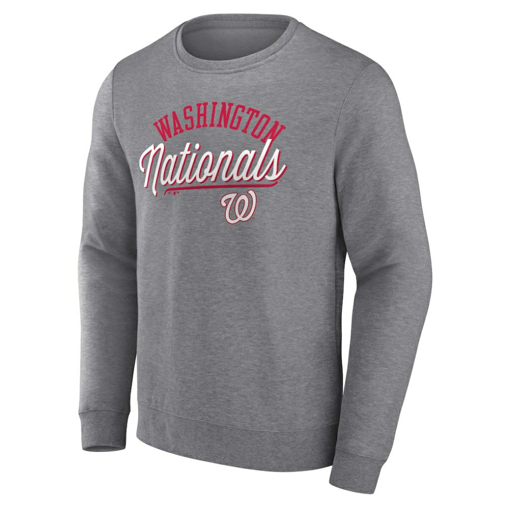 Washington Nationals Simplicity Pullover Sweatshirt - Heather Gray