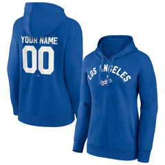 Los Angeles Dodgers Women's Personalized Cooperstown Collection Winning Streak Pullover Hoodie - Royal