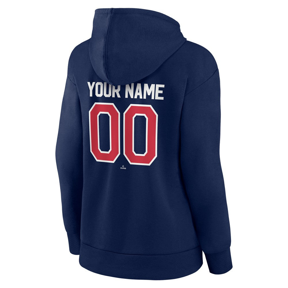 Cleveland Guardians Women's Personalized Team Winning Streak Pullover Hoodie - Navy
