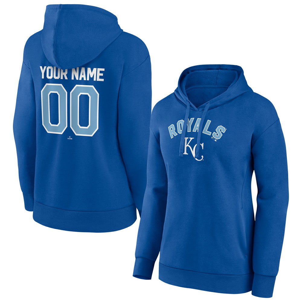 Kansas City Royals Women's Personalized Team Winning Streak Pullover Hoodie - Royal