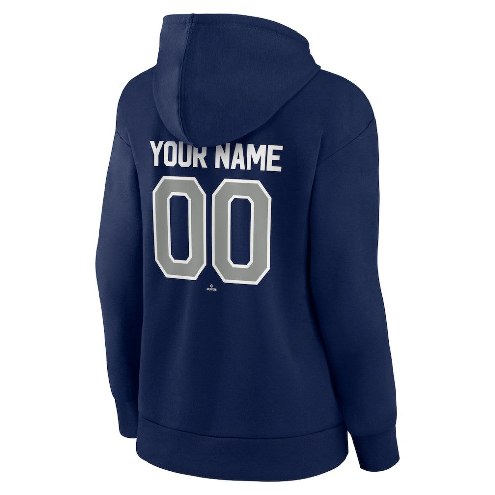 New York Yankees Women's Personalized Team Winning Streak Pullover Hoodie - Navy