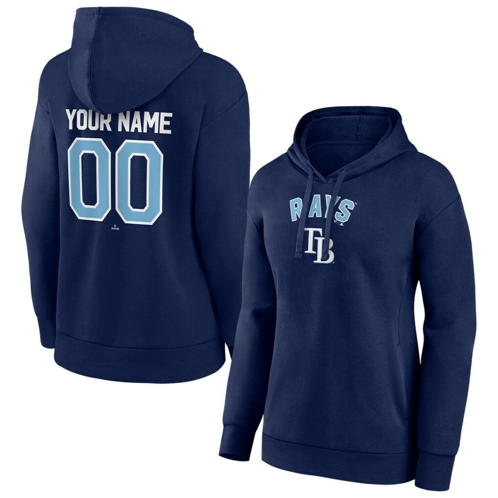 Tampa Bay Rays Women's Personalized Team Winning Streak Pullover Hoodie - Navy