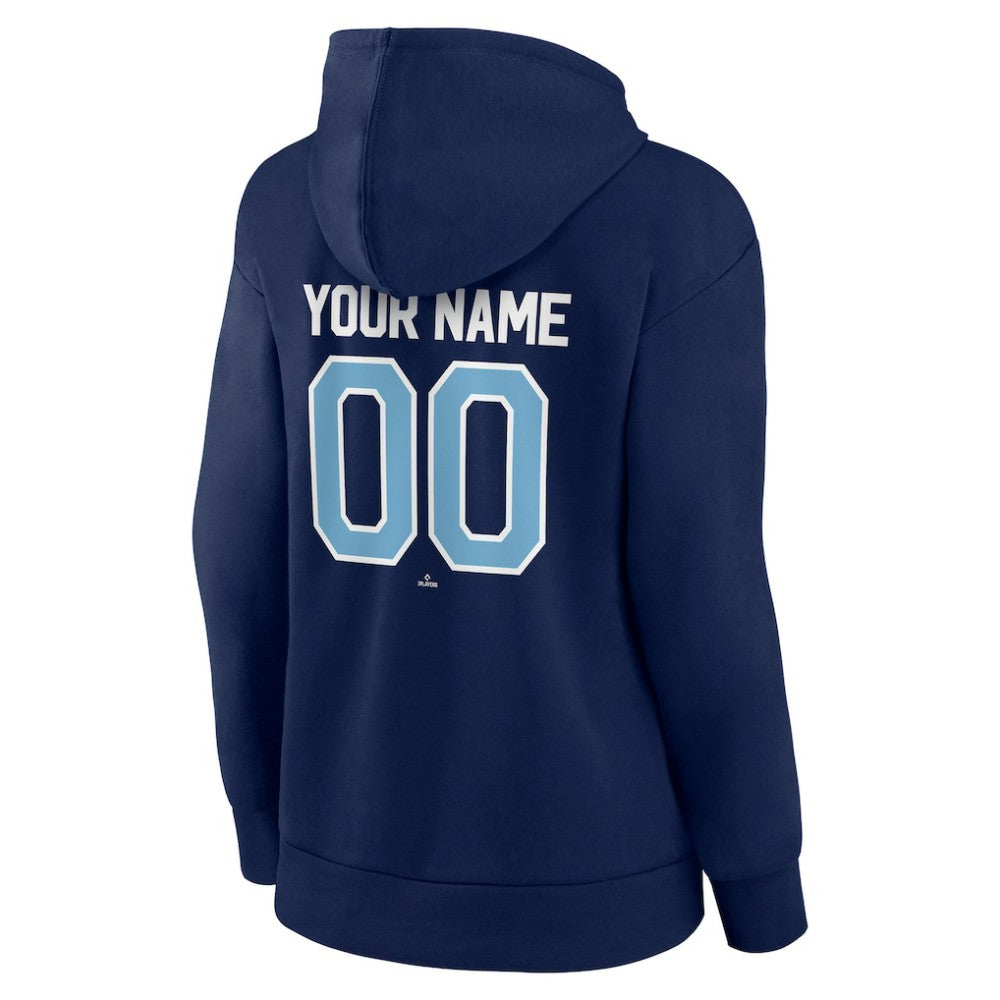 Tampa Bay Rays Women's Personalized Team Winning Streak Pullover Hoodie - Navy