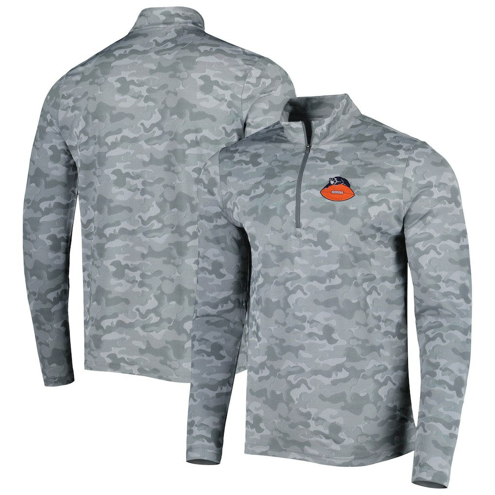 NFL Chicago Bears Antigua Brigade Throwback Quarter-Zip Top