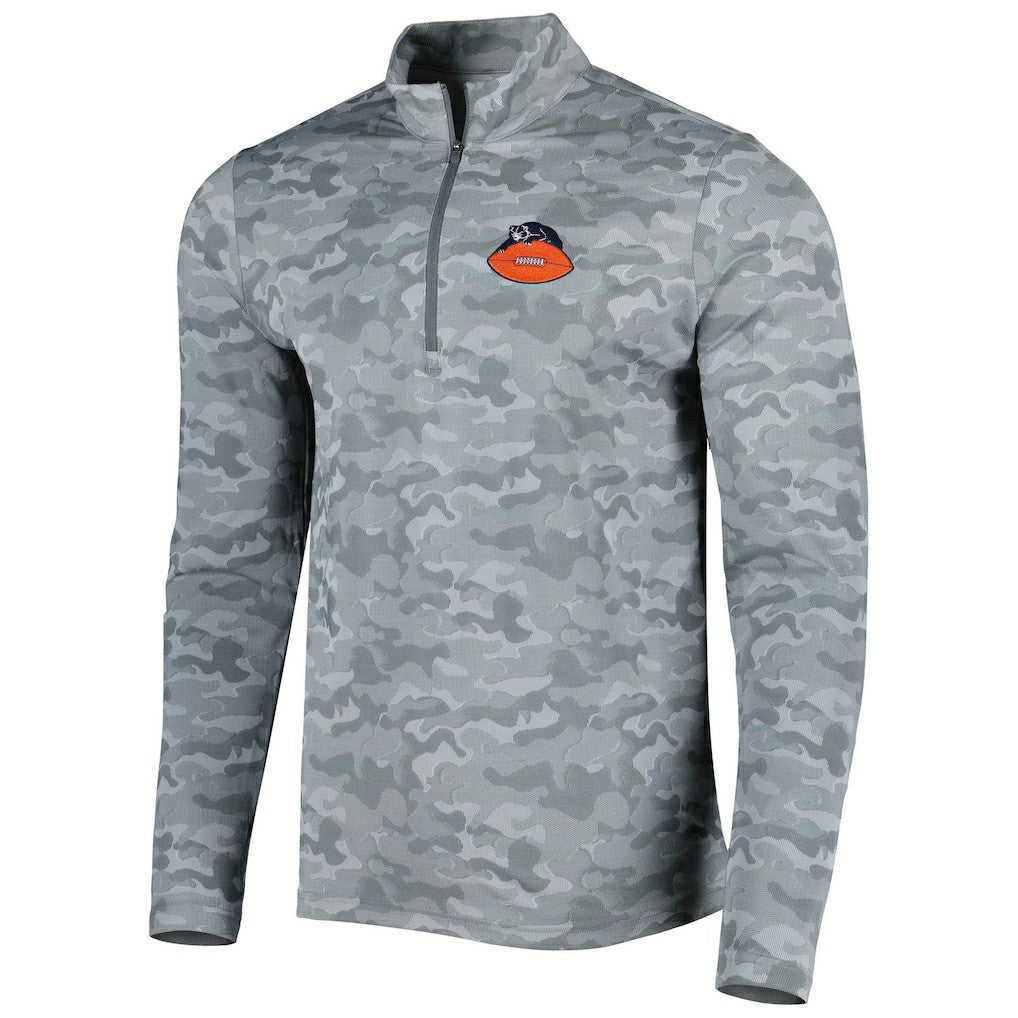 NFL Chicago Bears Antigua Brigade Throwback Quarter-Zip Top