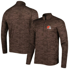 NFL Cleveland Browns Antigua Brigade Quarter-Zip Sweatshirt