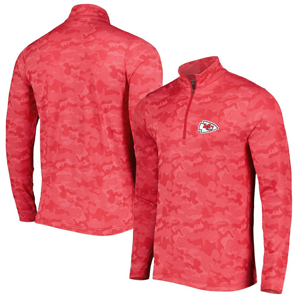 NFL Kansas City Chiefs Antigua Brigade Quarter-Zip Sweatshirt