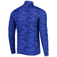 NFL New England Patriots Antigua Brigade Throwback Quarter-Zip Top