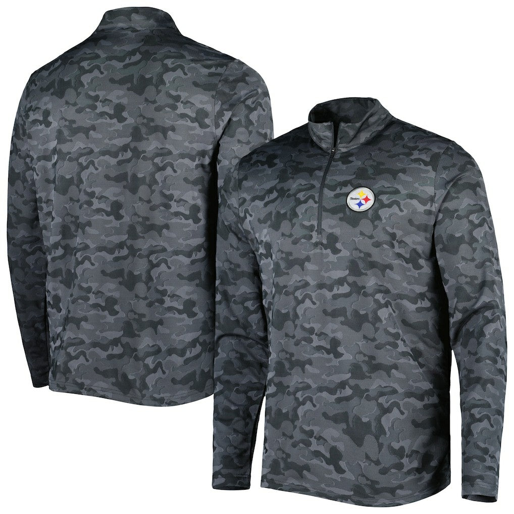 NFL Pittsburgh Steelers Antigua Brigade Quarter-Zip Sweatshirt