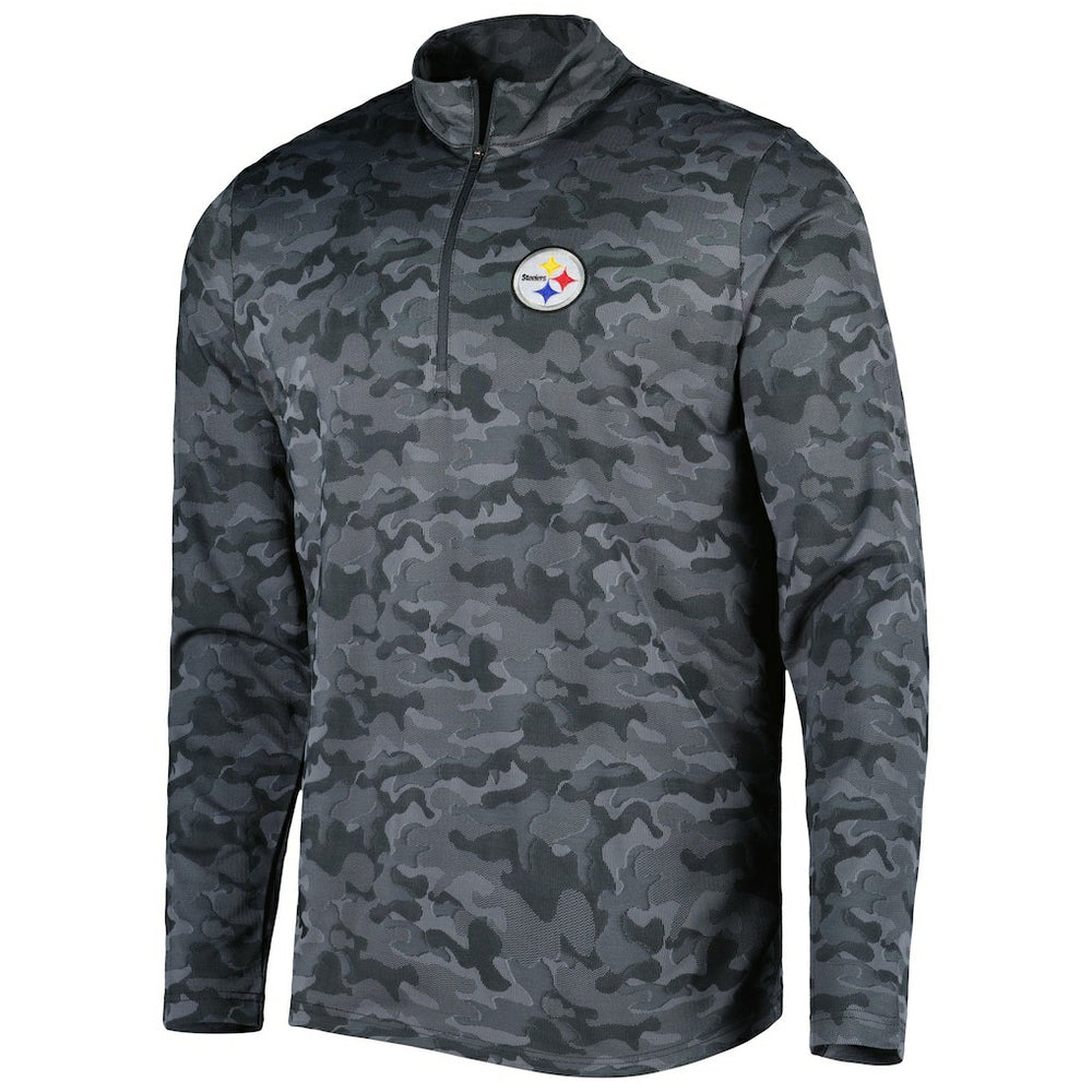 NFL Pittsburgh Steelers Antigua Brigade Quarter-Zip Sweatshirt