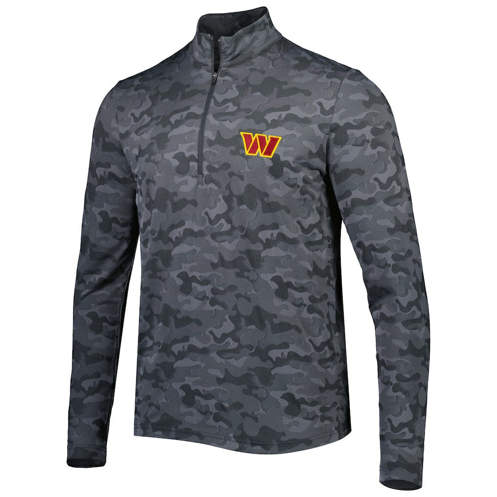 NFL Washington Commanders Antigua Brigade Quarter-Zip Sweatshirt