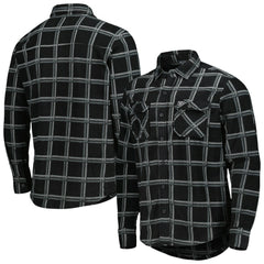 NFL Las Vegas Raiders Antigua Industry Flannel Button-Up Shirt Jacket