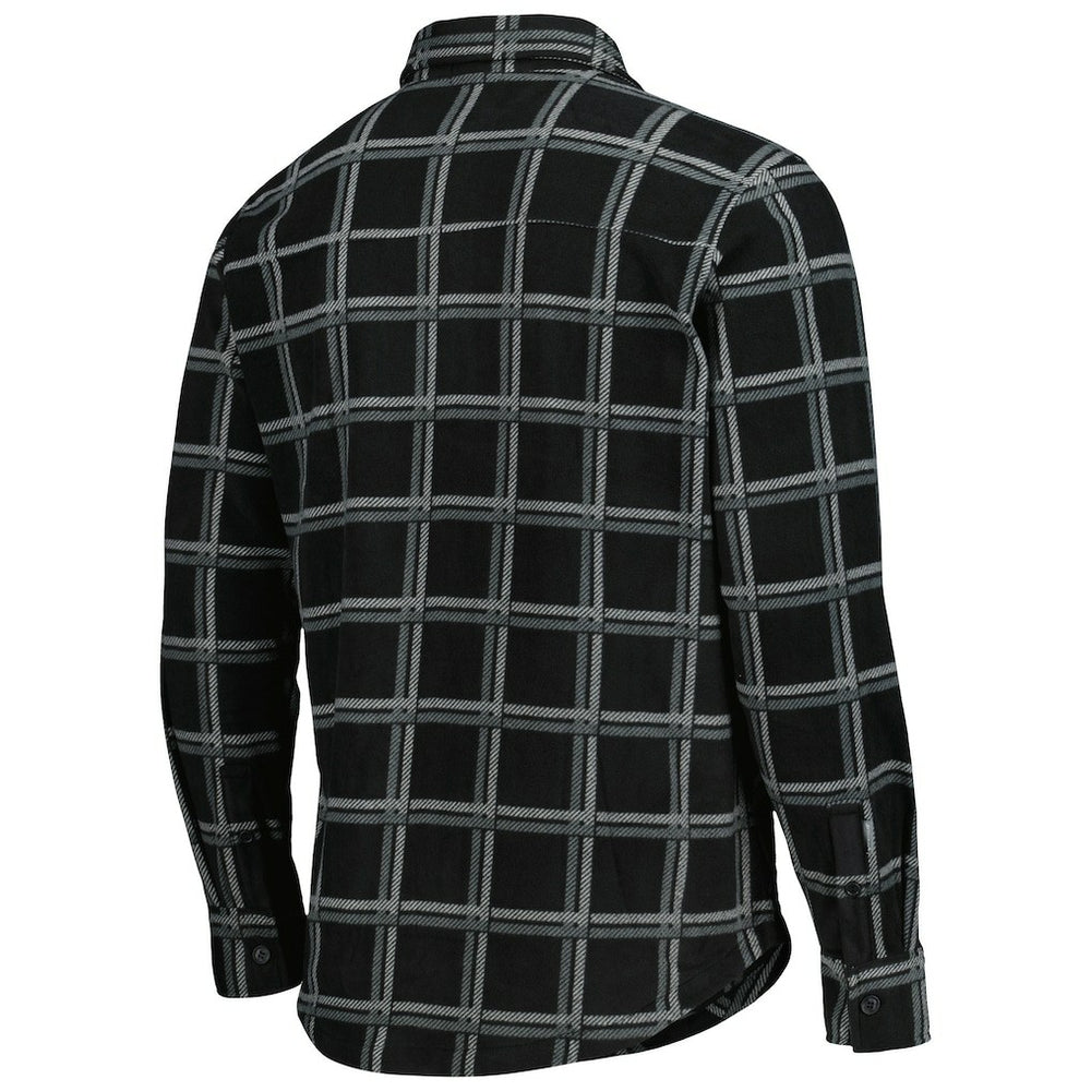 NFL Las Vegas Raiders Antigua Industry Flannel Button-Up Shirt Jacket