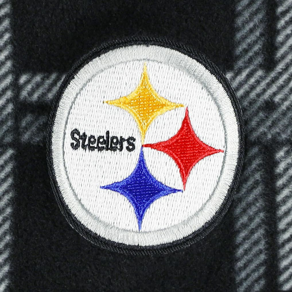 NFL Pittsburgh Steelers Antigua Industry Flannel Button-Up Shirt Jacket