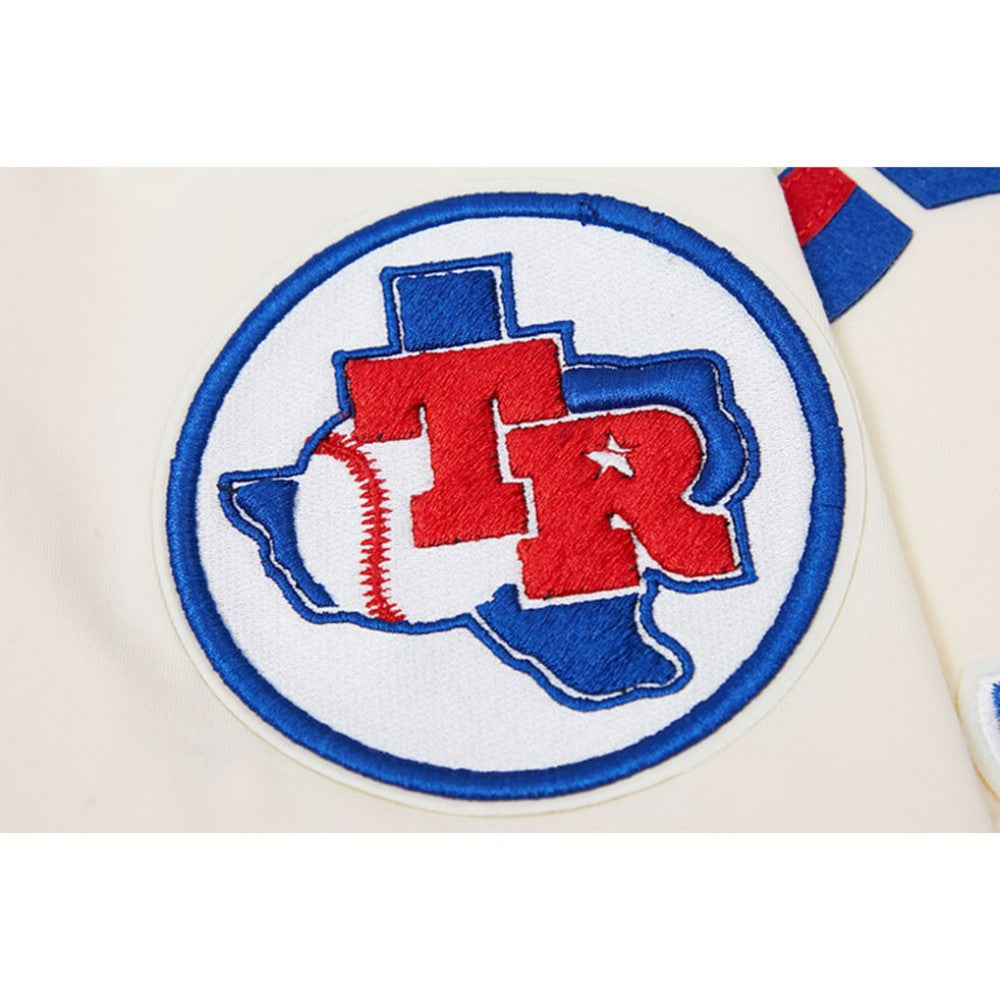 Texas Rangers Pro Standard Cooperstown Collection Old English T-Shirt - Cream