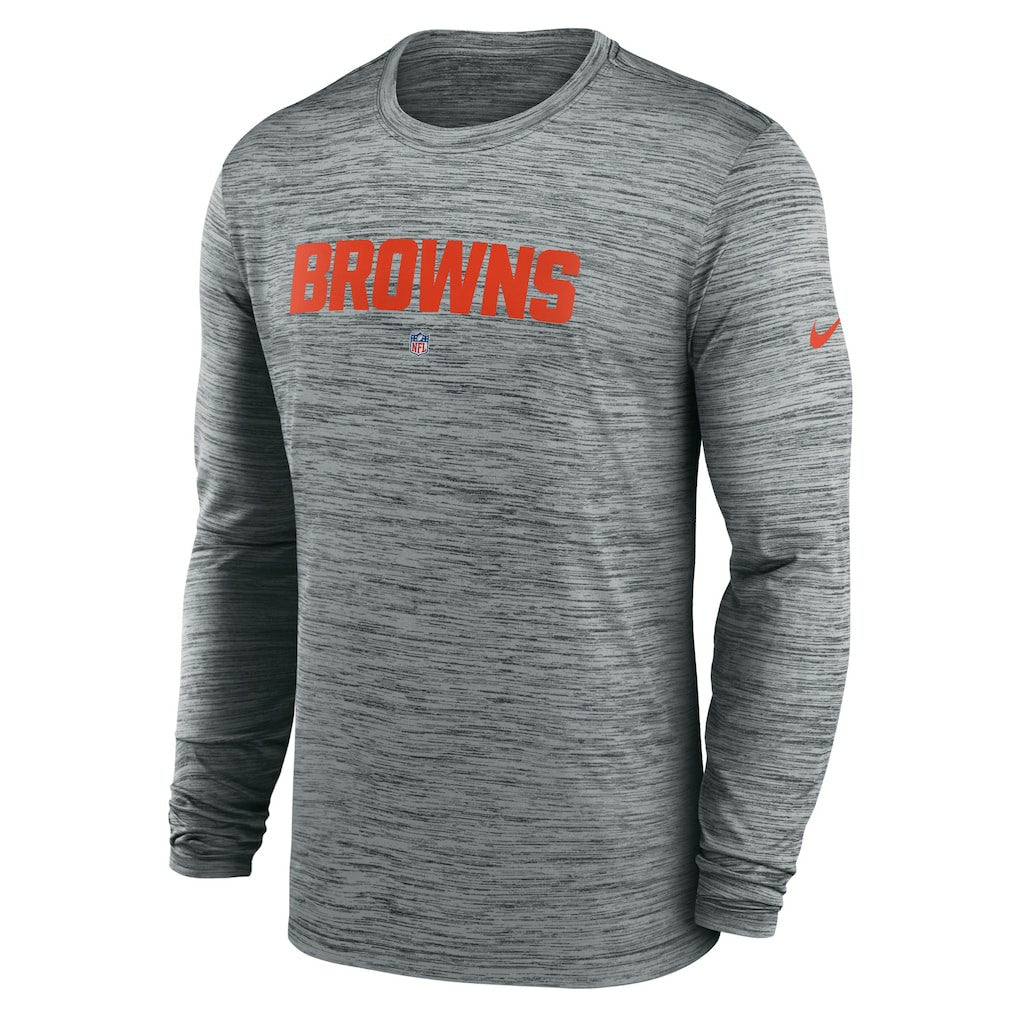 NFL Cleveland Browns Sideline Team Velocity Performance Long Sleeve T-Shirt