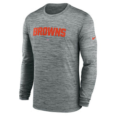 NFL Cleveland Browns Sideline Team Velocity Performance Long Sleeve T-Shirt