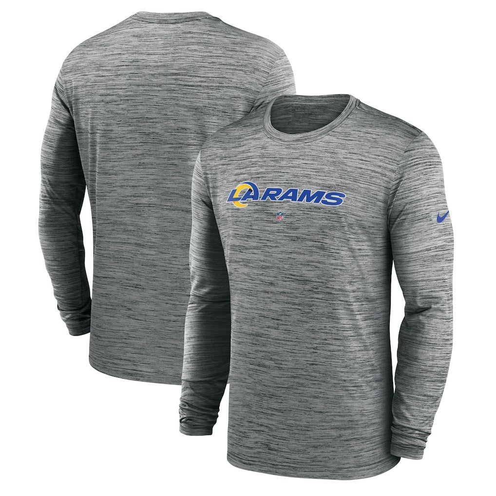 NFL Los Angeles Rams Sideline Team Velocity Performance Long Sleeve T-Shirt