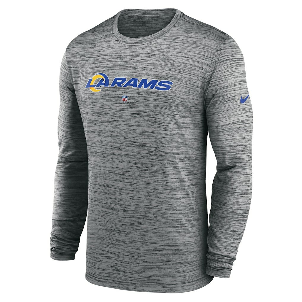 NFL Los Angeles Rams Sideline Team Velocity Performance Long Sleeve T-Shirt
