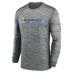 NFL Los Angeles Rams Sideline Team Velocity Performance Long Sleeve T-Shirt