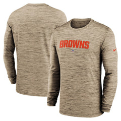 NFL Cleveland Browns Sideline Team Velocity Performance Long Sleeve T-Shirt
