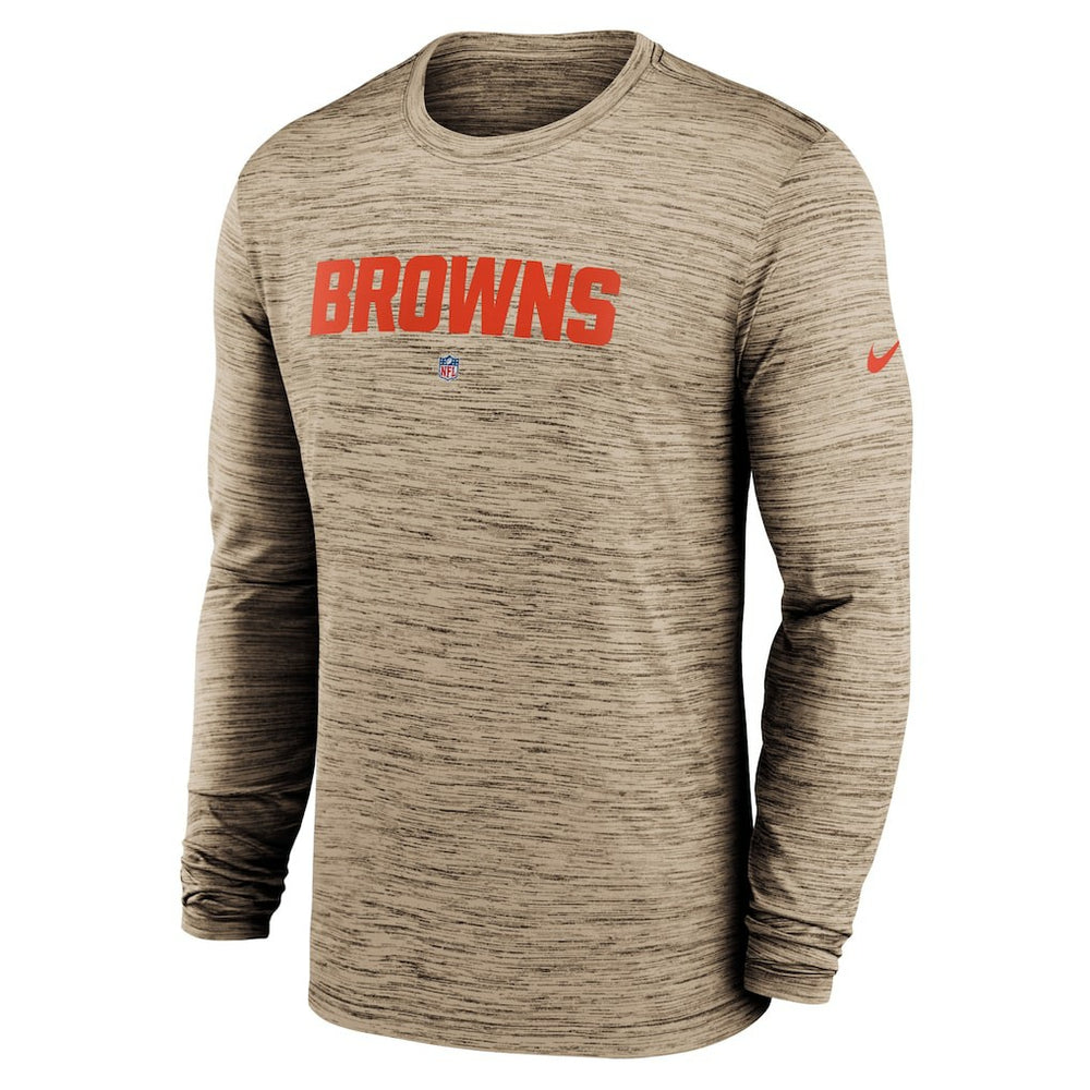NFL Cleveland Browns Sideline Team Velocity Performance Long Sleeve T-Shirt