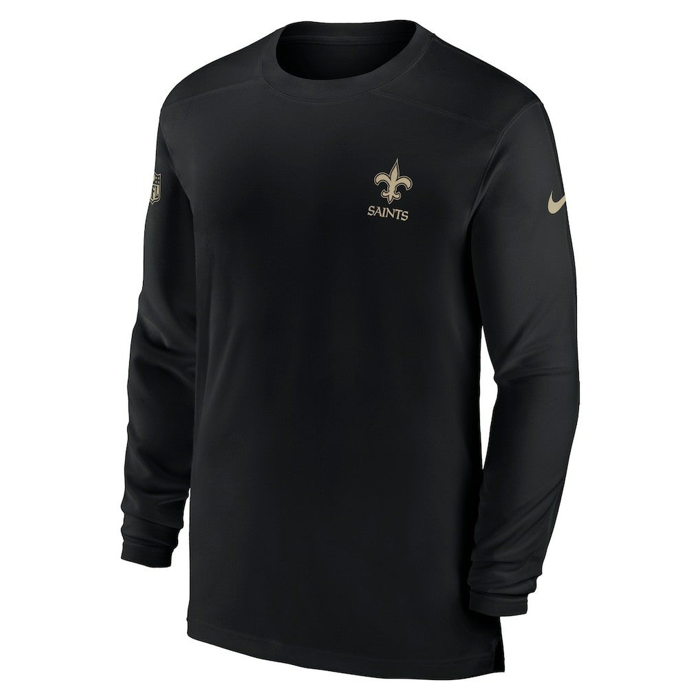 NFL New Orleans Saints Sideline Coach Performance Long Sleeve T-Shirt
