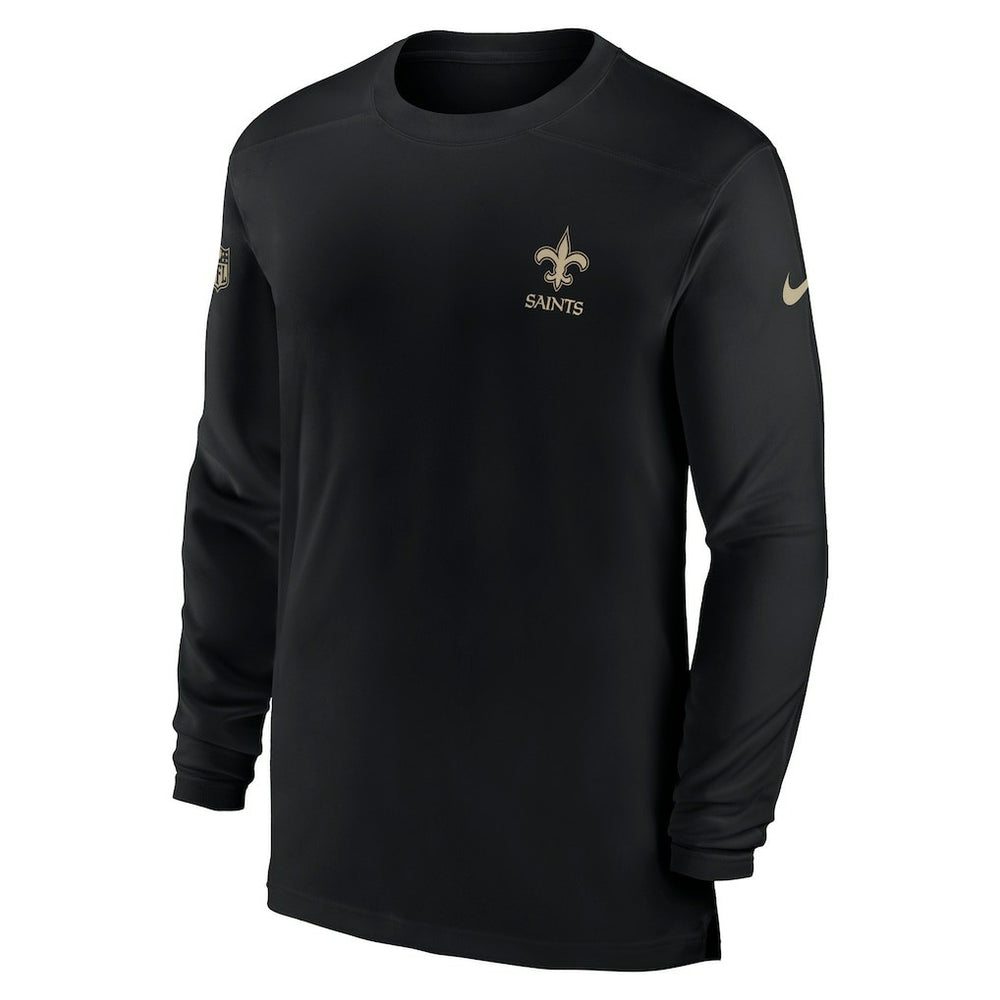 NFL New Orleans Saints Sideline Coach Performance Long Sleeve T-Shirt