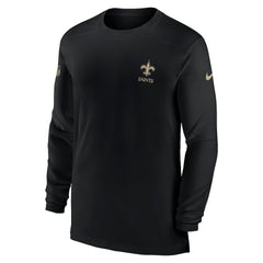 NFL New Orleans Saints Sideline Coach Performance Long Sleeve T-Shirt