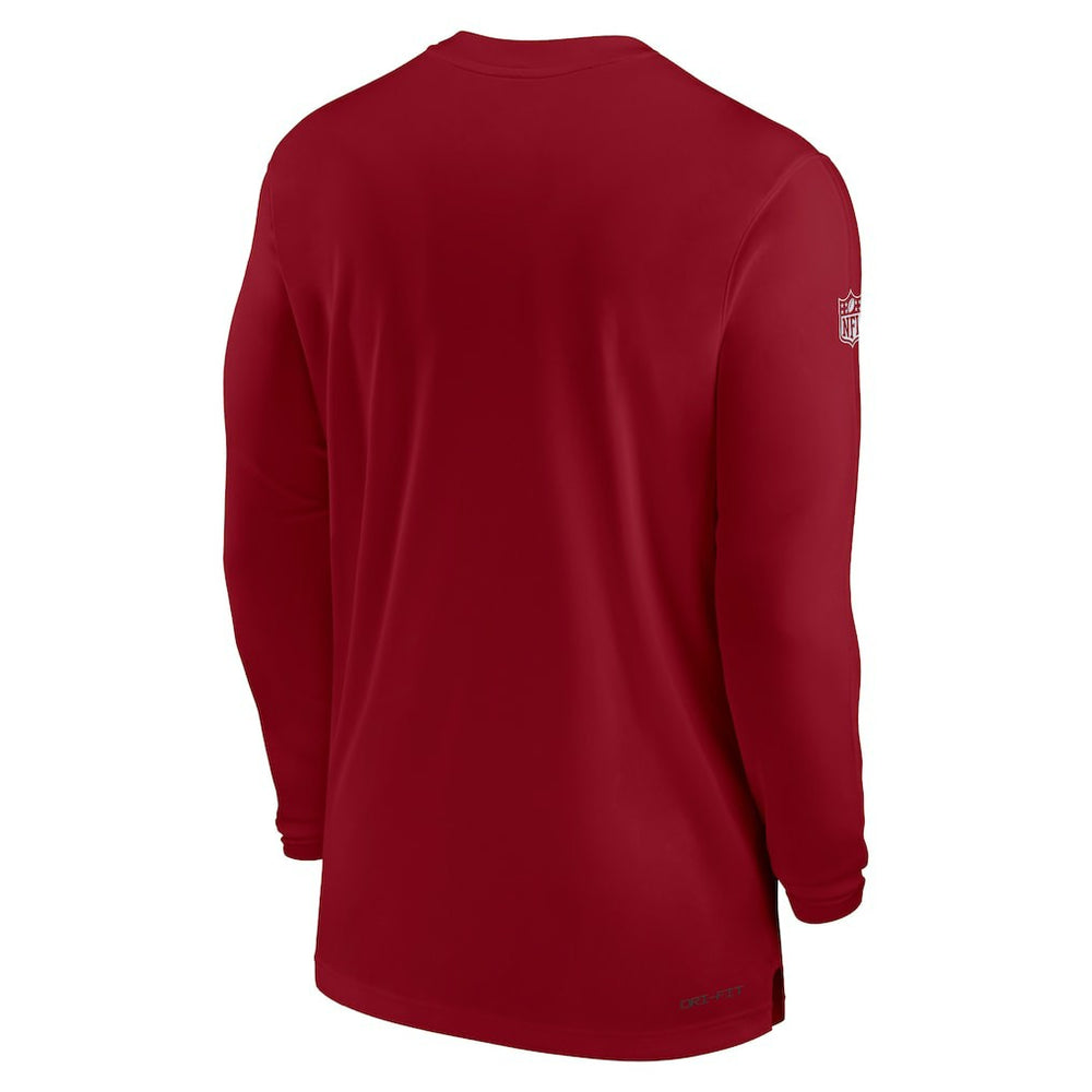 NFL Arizona Cardinals Sideline Coach Performance Long Sleeve T-Shirt