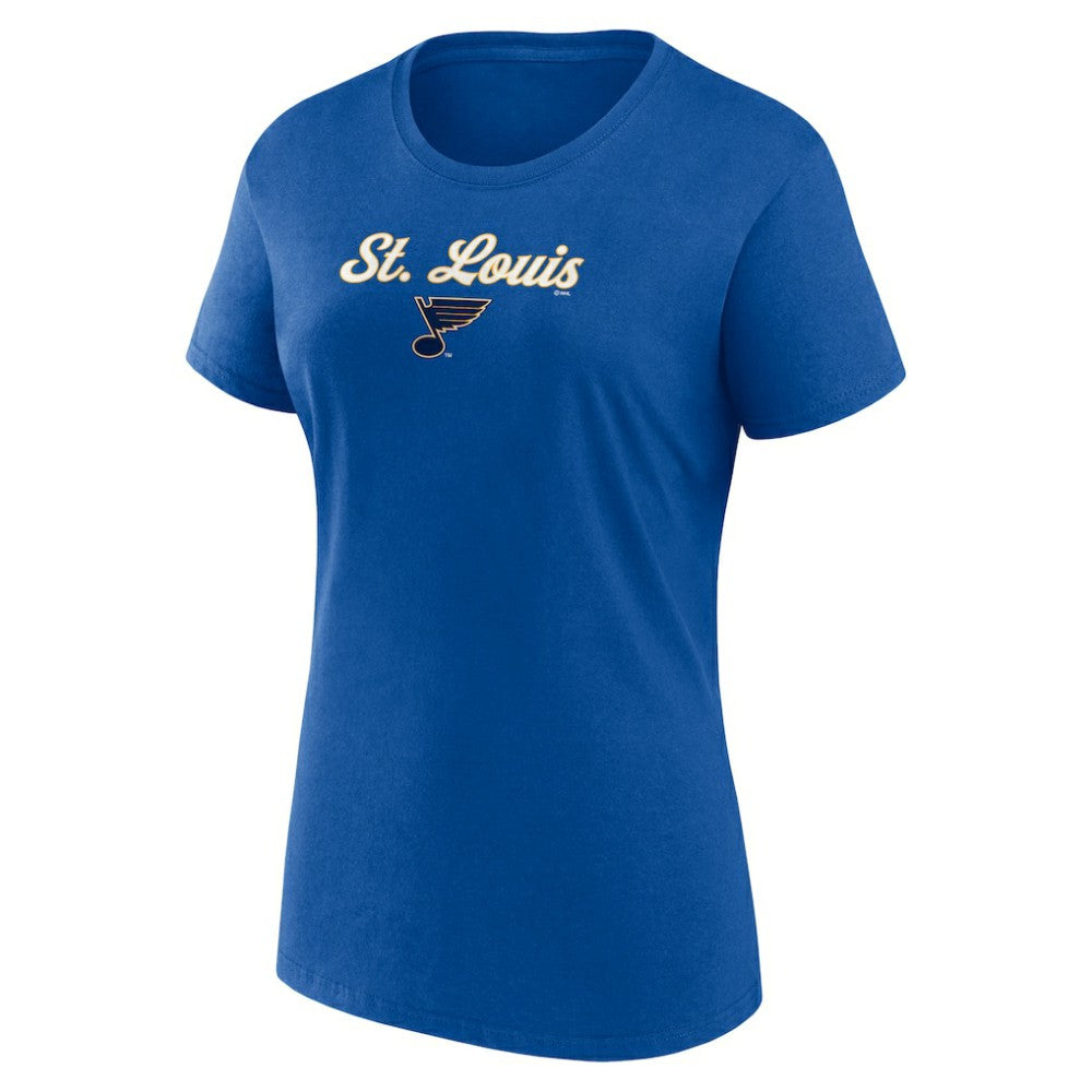 St. Louis Blues Fanatics Women's Script T-Shirt & Shorts Set