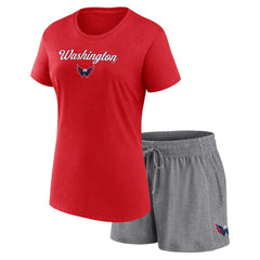Washington Capitals Fanatics Women's Script T-Shirt & Shorts Set