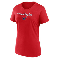 Washington Capitals Fanatics Women's Script T-Shirt & Shorts Set