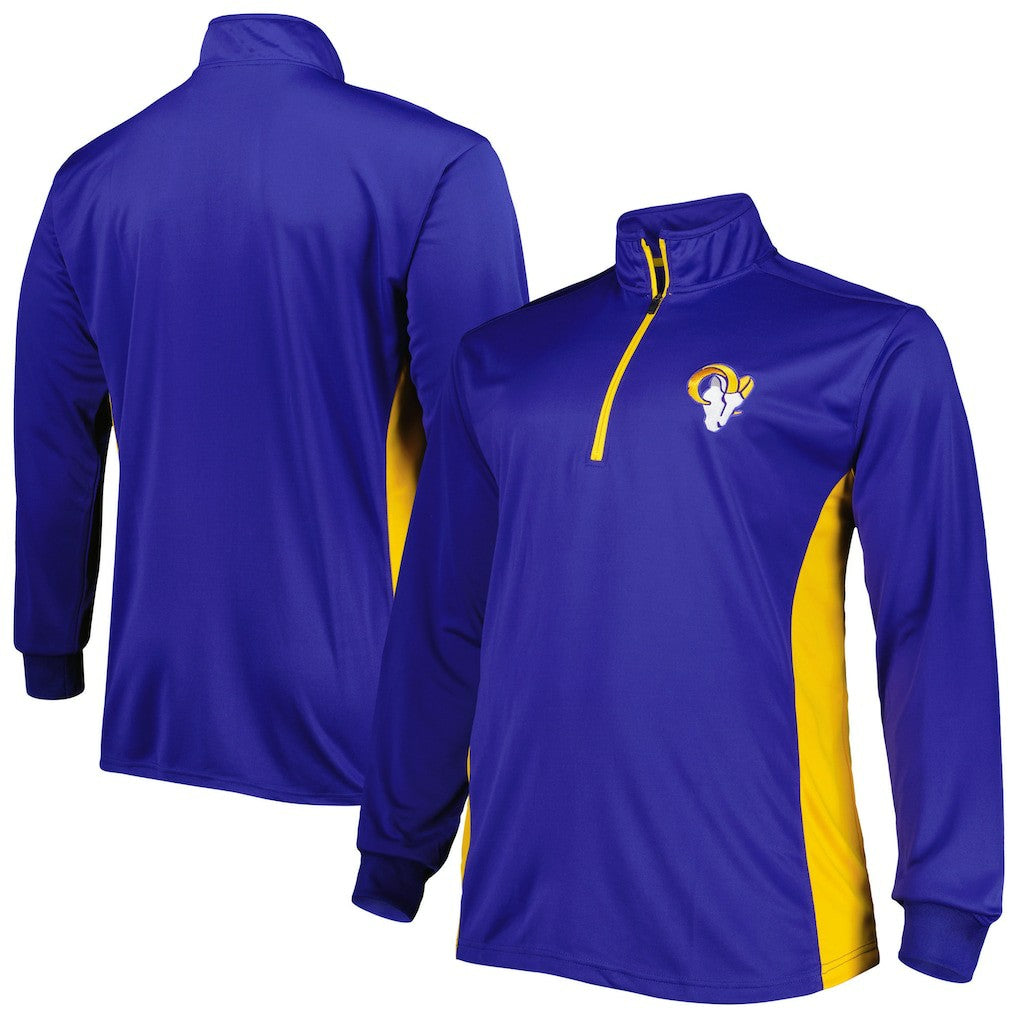 NFL Los Angeles Rams Big & Tall Quarter-Zip Top
