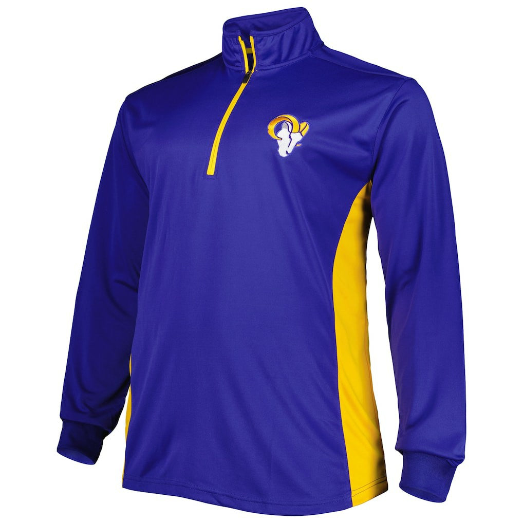 NFL Los Angeles Rams Big & Tall Quarter-Zip Top