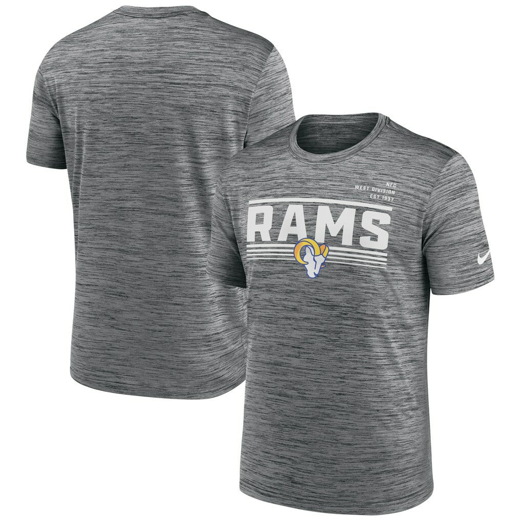 NFL Los Angeles Rams Yardline Velocity Performance T-Shirt