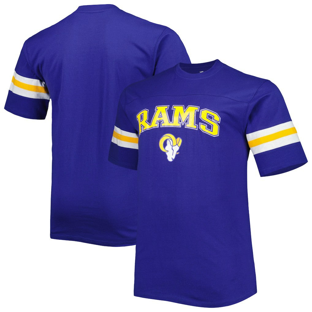 NFL Los Angeles Rams Big & Tall Arm Stripe T-Shirt